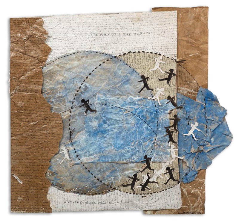 TO BE I & SHIFTING, 2013 | Both mixed media on paper 28cm x 36cm (each)